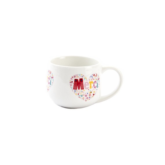Mug 'MERCI - Cœur' - Ø9*8cm