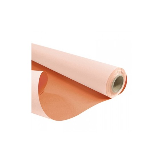 Bobine cadeau réversible Kraft 0,79*40m 60g/m² - Rose/Orange
