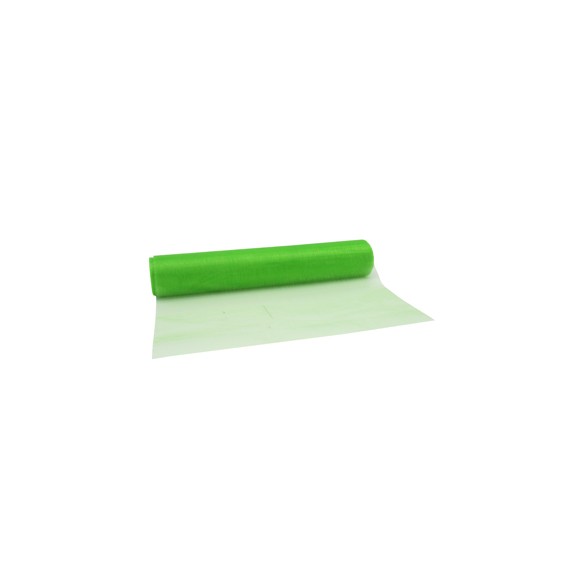 Chemin de Table 'Organza' 280mm * 10m - Vert Pomme