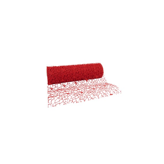 Chemin de Table 'Corail' 280mm * 2.5m - Rouge