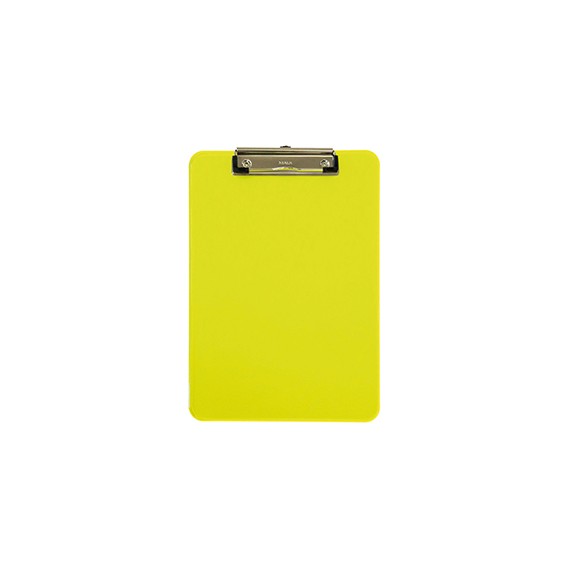 PLAQUE PINCE A4 PP MAUL NEON JAUNE