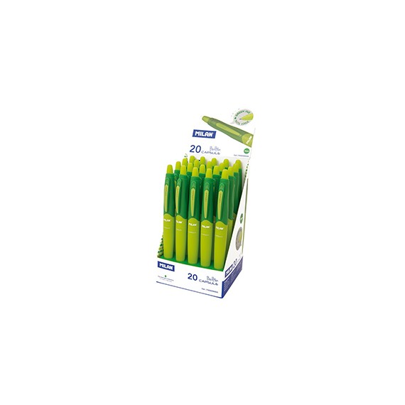 STYLO-BILLE MILAN CAPSULE 1mm VERT