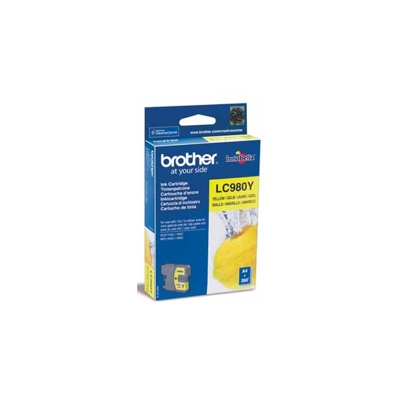 CARTOUCHE INKJET BROTHER LC-980 YELLOW
