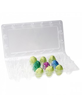BOITE PVC POUR 18 OEUFS CHOCOLAT
