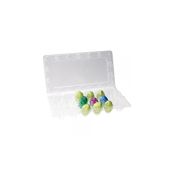 BOITE PVC POUR 18 OEUFS CHOCOLAT