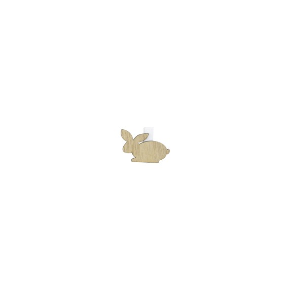 Mini pince à linge 'Lapin de Pâques' 32 * 40mm - Crème