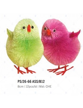 POUSSIN CHENILLE ASSORTI 8cm