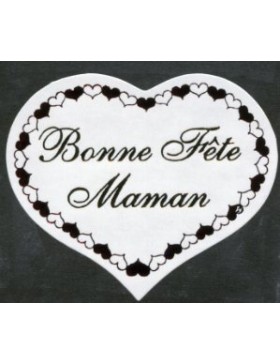 ÉTIQUETTE COEUR 'Bonne Fête Maman'