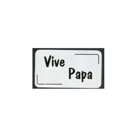 ÉTIQUETTE 37*21mm 'Vive Papa'