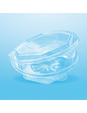 Ravier 'Ripboxx Meal's' PP transparent - 1 Comp. - Couv. à charnière