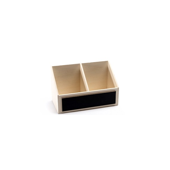 PLATEAU BOIS 2 BOUTEILLES 75cl ARDOISE