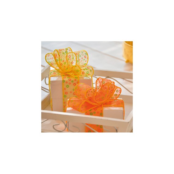 RUBAN LAITON SPHÈRES 38mm*15m