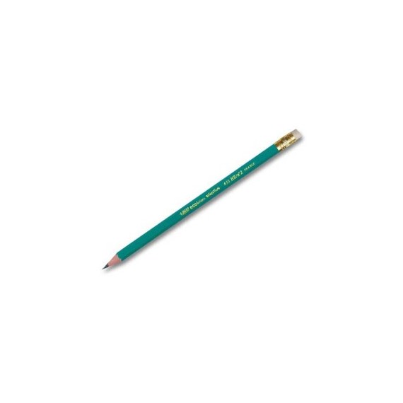 CRAYON NOIR HB + BOUT GOMME BIC EVOLUTION 655