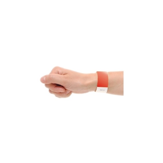 BRACELET TYVEK ROUGE 19*250mm + Num