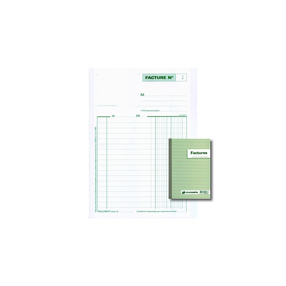 FACTURIER EXACOMPTA 13278 2 COPIES 14.8*21cm