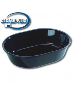 BAC DE COMPTOIR PLEXI NOIR OVAL 265*200*65 mm - GASTRO PLUS