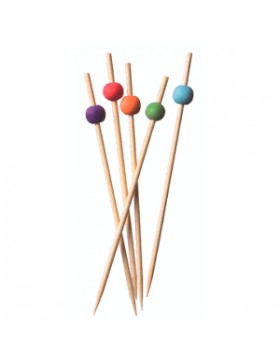 PIC BAMBOU TÊTE COULEUR 120mm