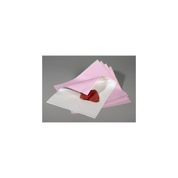 PAPIER DUPLEX VICHY ROSE 32*40 CM