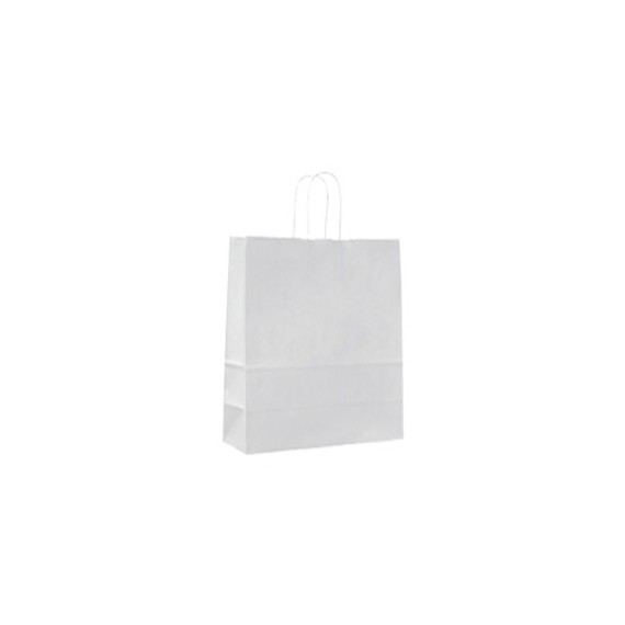 SAC KRAFT ANSE TORSADÉE 23*12*30cm 90g/m² GRIS