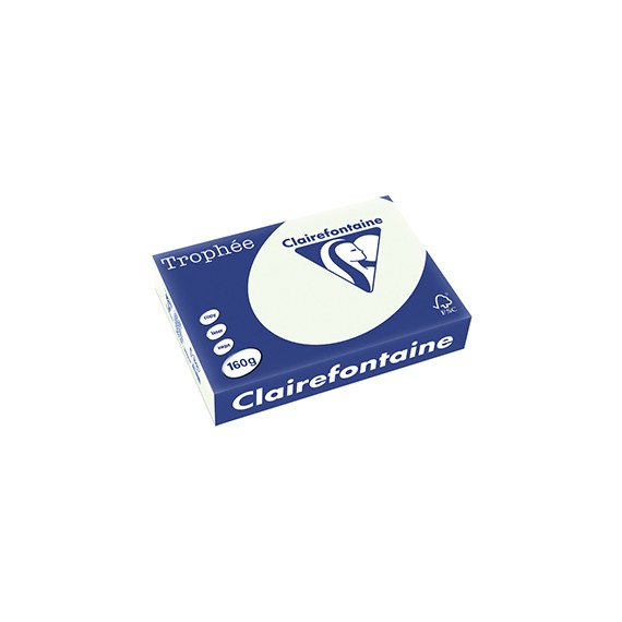 PAPIER A4 CLAIREFONTAINE TROPHÉE 160g/m² VERT PÂLE