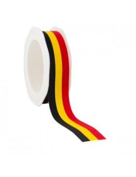 Ruban Cadeau 'Drapeau' 25mm * 20m - Belgique
