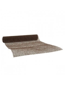 Chemin de Table 'Nid d'abeille' 280mm * 2.5m - Brun