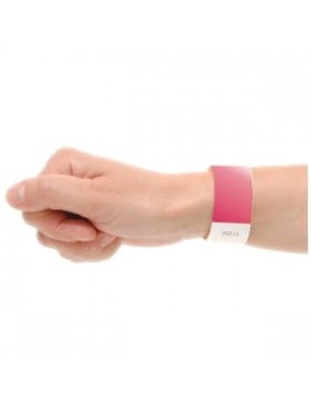 BRACELET TYVEK ORANGE NÉON 19*250mm + Num