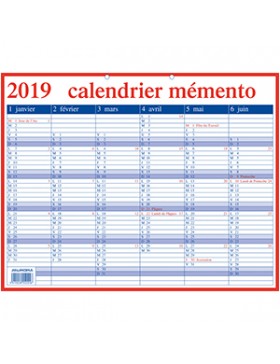 CALENDRIER-MEMENTO 33*42cm FRANCAIS 2026 avec Saints