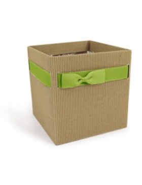 BOX CARTON "NATURAL SIMPLY" 120*120*125mm + NOUD VERT