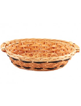 Panier Oval XL Osier 50*40*12cm - Naturel & Brun