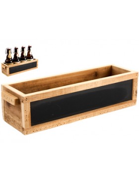 Caisse Bois rect. - 32*10,5*9cm - avec Ardoise