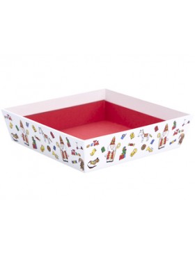 Panier Carton carré 15*4cm - Saint-Nicolas