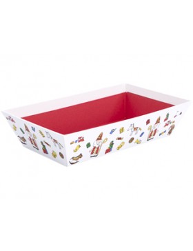 Panier Carton rect. 23*15*5,5cm -Saint-Nicolas