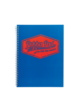 Cahier Pukka Pad à Spirales A5 - Quadrillé - 200pages - bleu