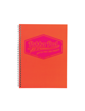 Cahier Pukka Pad à Spirales A5 - Ligné - 200pages - Orange