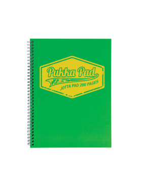 Cahier Pukka Pad à Spirales A5 - Quadrillé - 200pages - Vert