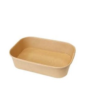Ravier rectangulaire Kraft - 172*120*58mm - 750ml