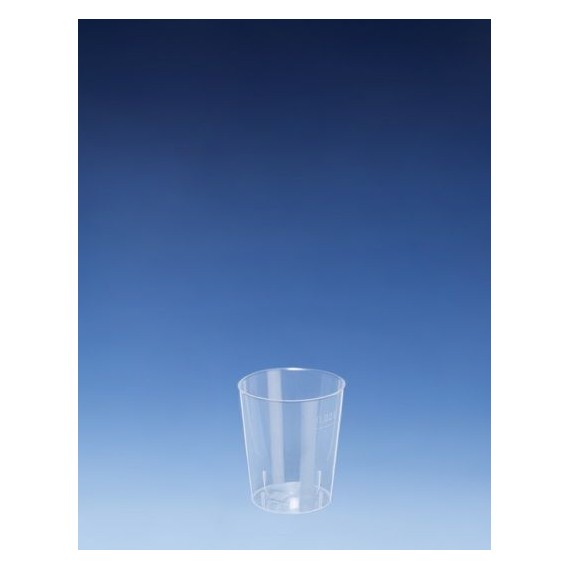 VERRE ø37mm - 20cc PP - alcool - Réutilisable