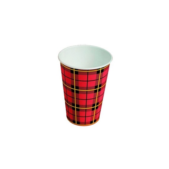 GOBELET 18 cl Ø70,3mm CARTON ÉCOSSAIS