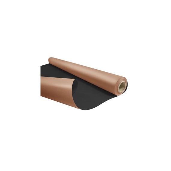 Bobine cadeau réversible Kraft 0,79*40m 60g/m² - Bronze/Black