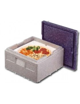BOX FRIGOLYTE POUR PIZZA 35*35*17.5cm NOIR
