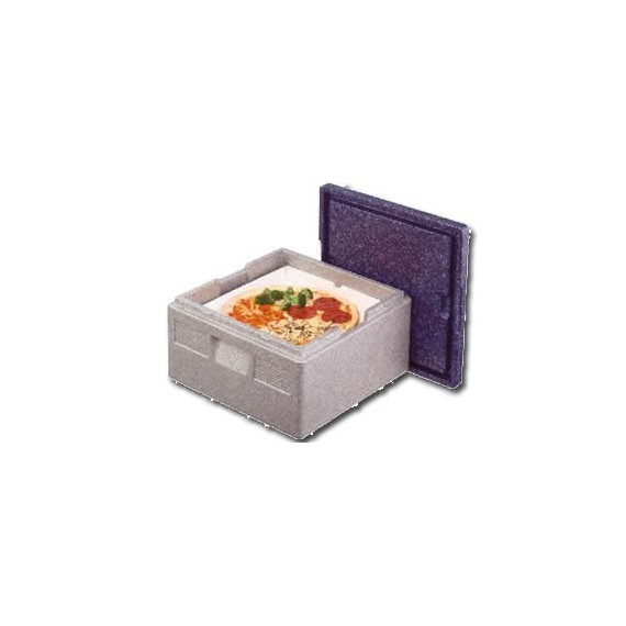 BOX FRIGOLYTE POUR PIZZA 35*35*17.5cm NOIR