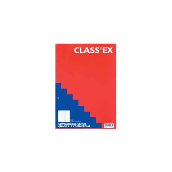 BLOC DE COURS CLASSEX A4 COM 4*8mm 2 TROUS 70g/m²