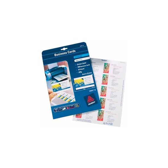 CARTE DE VISITE IMPRIMABLE 220g/m² COINS RONDS