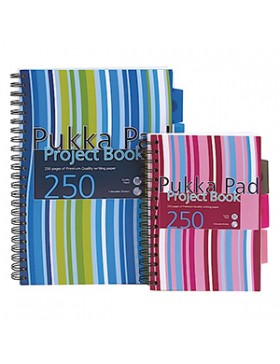 CAHIER PUKKA PAD SPRIRALE A4 Ligné 250pg + INTERCALAIRES