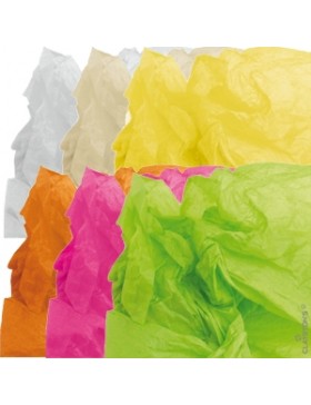 PAPIER DE SOIE 18g/m² 75*50cm - 6 COUL ASS