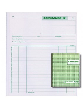 CARNET DE COMMANDE EXACOMPTA 13104 2 COPIES 21*18cm