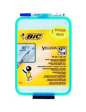 TABLEAU BIC VELLEDA 19*26 cm + FEUTRE