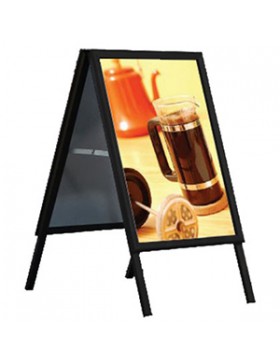 STOP TROTTOIR ALU A1 DOUBLE FACE NOIR