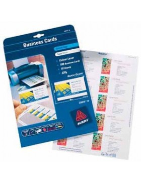 CARTE DE VISITE IMPRIMABLE 220g/m² COINS RONDS